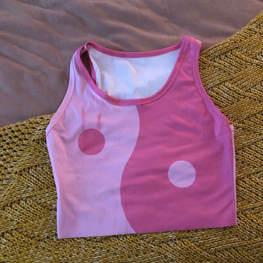 Ribbed yin yang tank